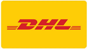 Vi skickar med DHL